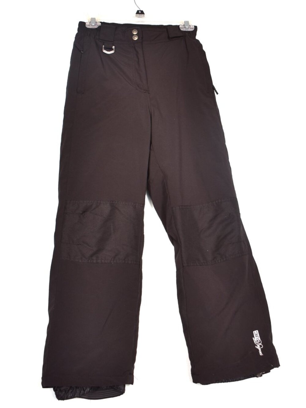32 Degrees Weatherproof Kids Snow Ski Pants Size L 14/16 Black Zipper Pockets